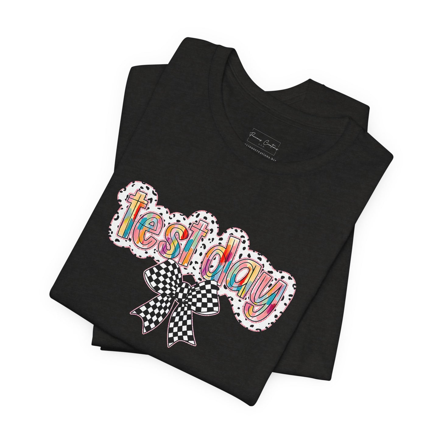 Bella + Canvas Test Day Short Sleeve Tee, Fun Gift, Party Attire, Unisex Shirt, Casual Wear, Summer Style