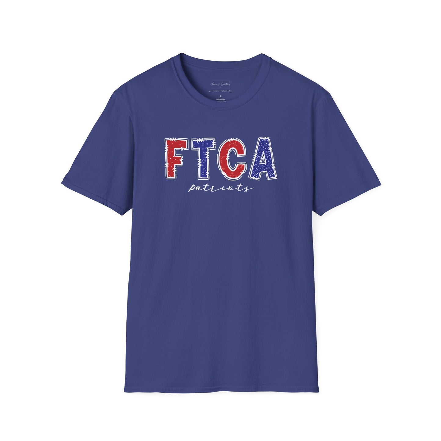 Gildan Faith Training Christian Academy Patriots Unisex Softstyle T-Shirt, Cute Graphic Tee, Team Spirit Shirt, Casual Wear, Gift for Fans
