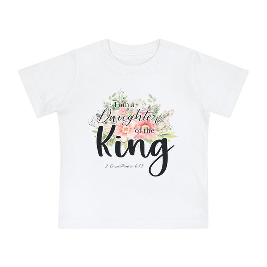 Baby Short Sleeve T-Shirt - "I am a Daughter of the King" - Faith-Based Kids Apparel, Children's Religious Clothing, Cute Baby Gift, [...]