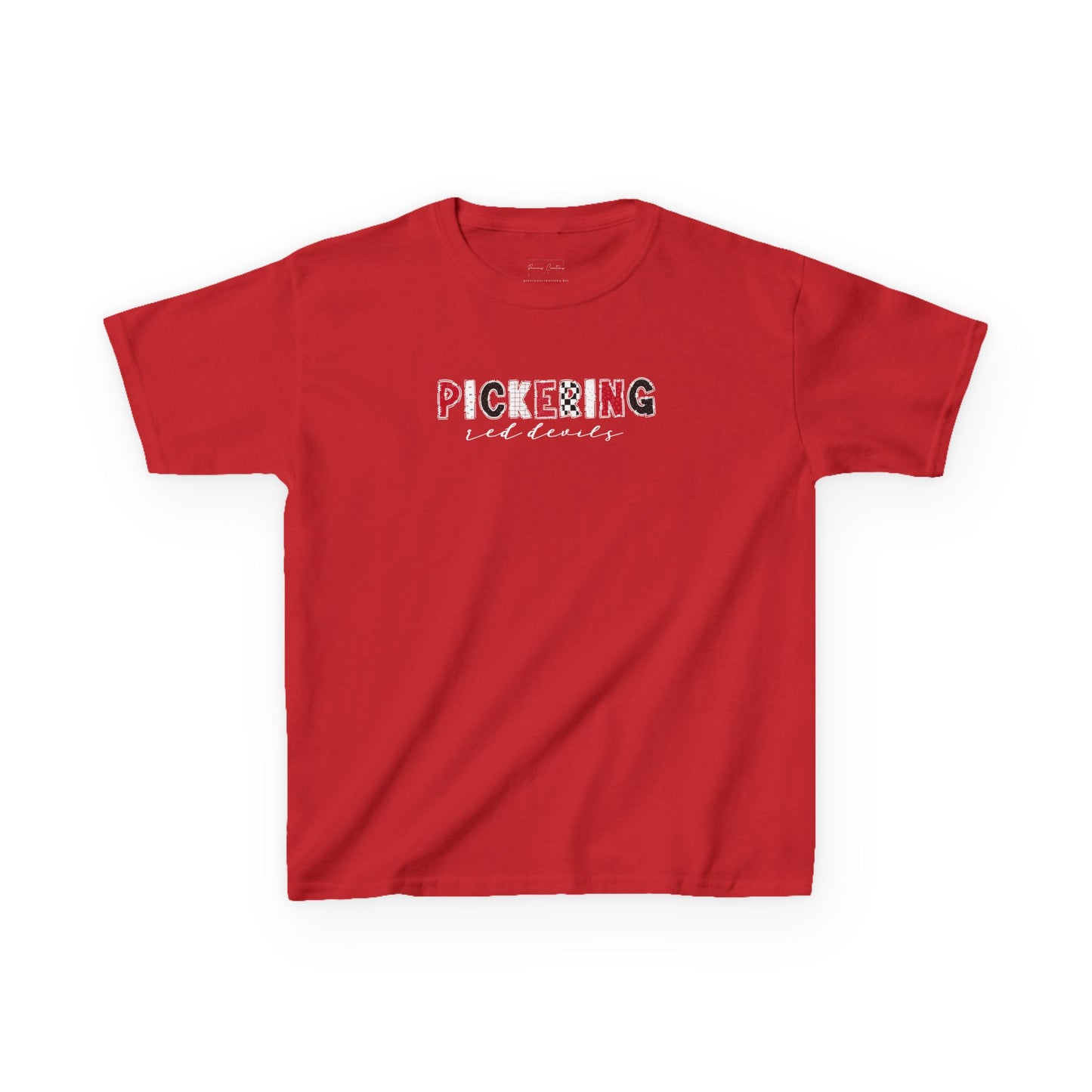 Gildan Kids Heavy Cotton Tee with Pickering Design, Cute Children's T-Shirt, School Spirit Apparel, Gift for Young Fans, Sporty Kids Wear