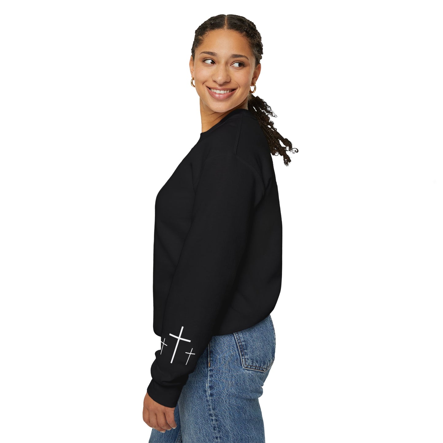 Gildan Make Heaven Crowded Minimalist Inspirational Crewneck Sweatshirt | Unisex, Cozy Fashion, Gift for Her, Casual Wear, Comfort Sweatshirt
