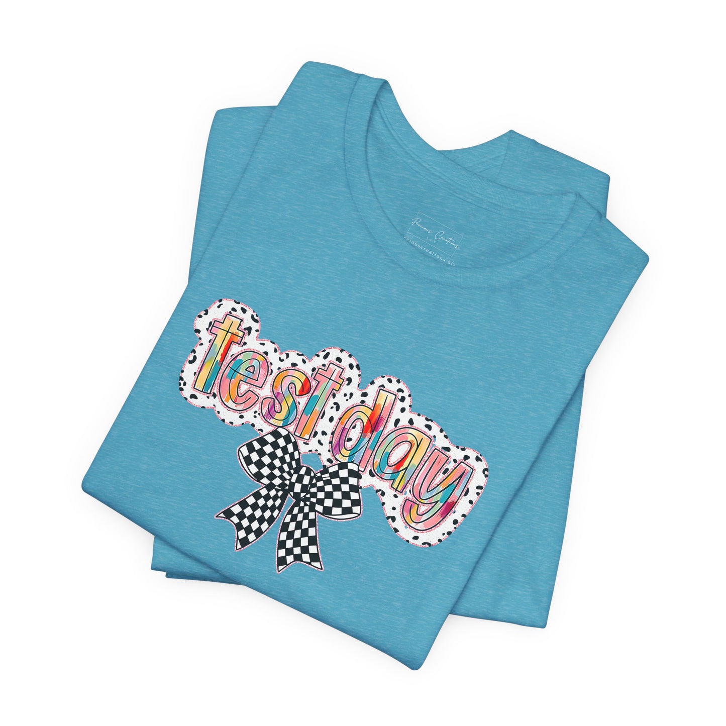 Bella + Canvas Test Day Short Sleeve Tee, Fun Gift, Party Attire, Unisex Shirt, Casual Wear, Summer Style