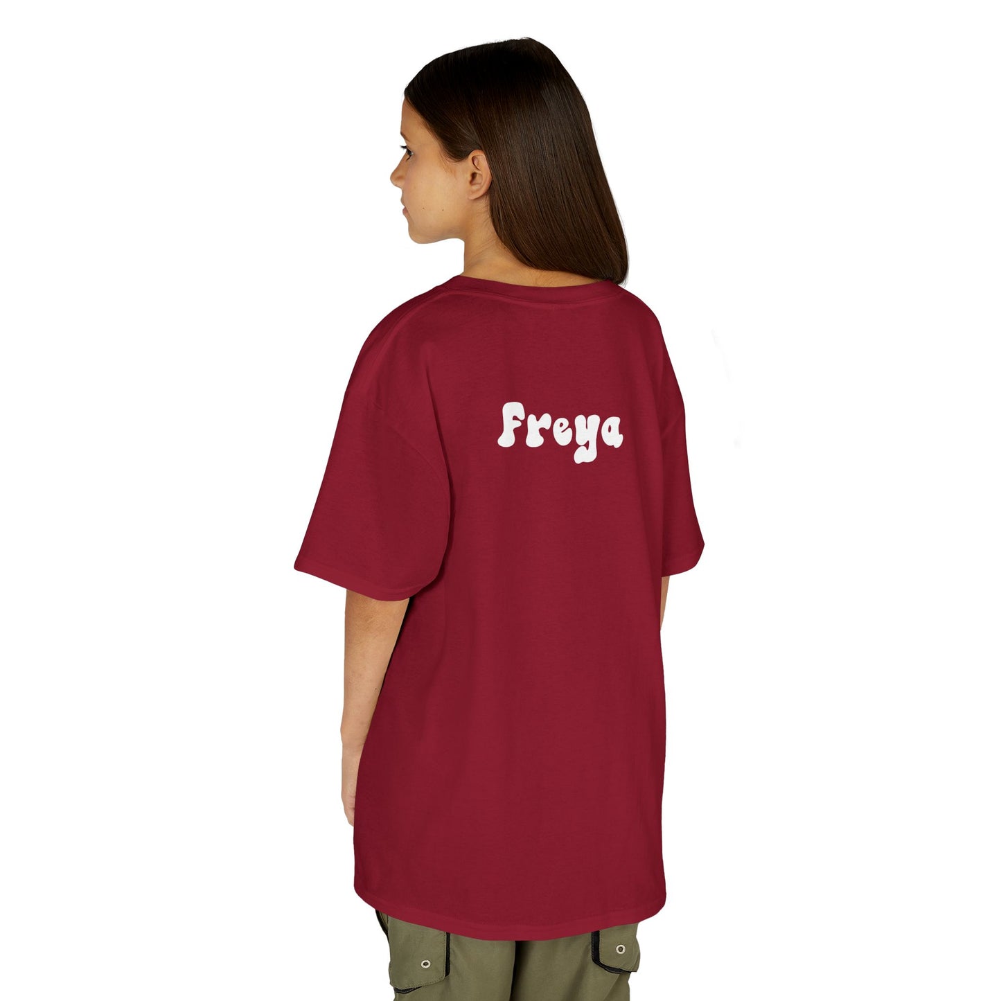 Custom Name Gildan Kids Heavy Cotton Tee with Pickering Design, Cute Children's T-Shirt, School Spirit Apparel, Gift for Young Fans, Sporty Kids Wear