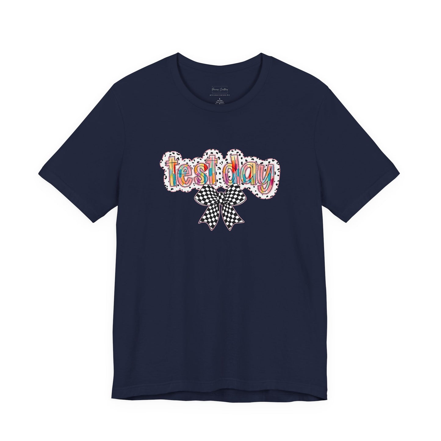 Bella + Canvas Test Day Short Sleeve Tee, Fun Gift, Party Attire, Unisex Shirt, Casual Wear, Summer Style