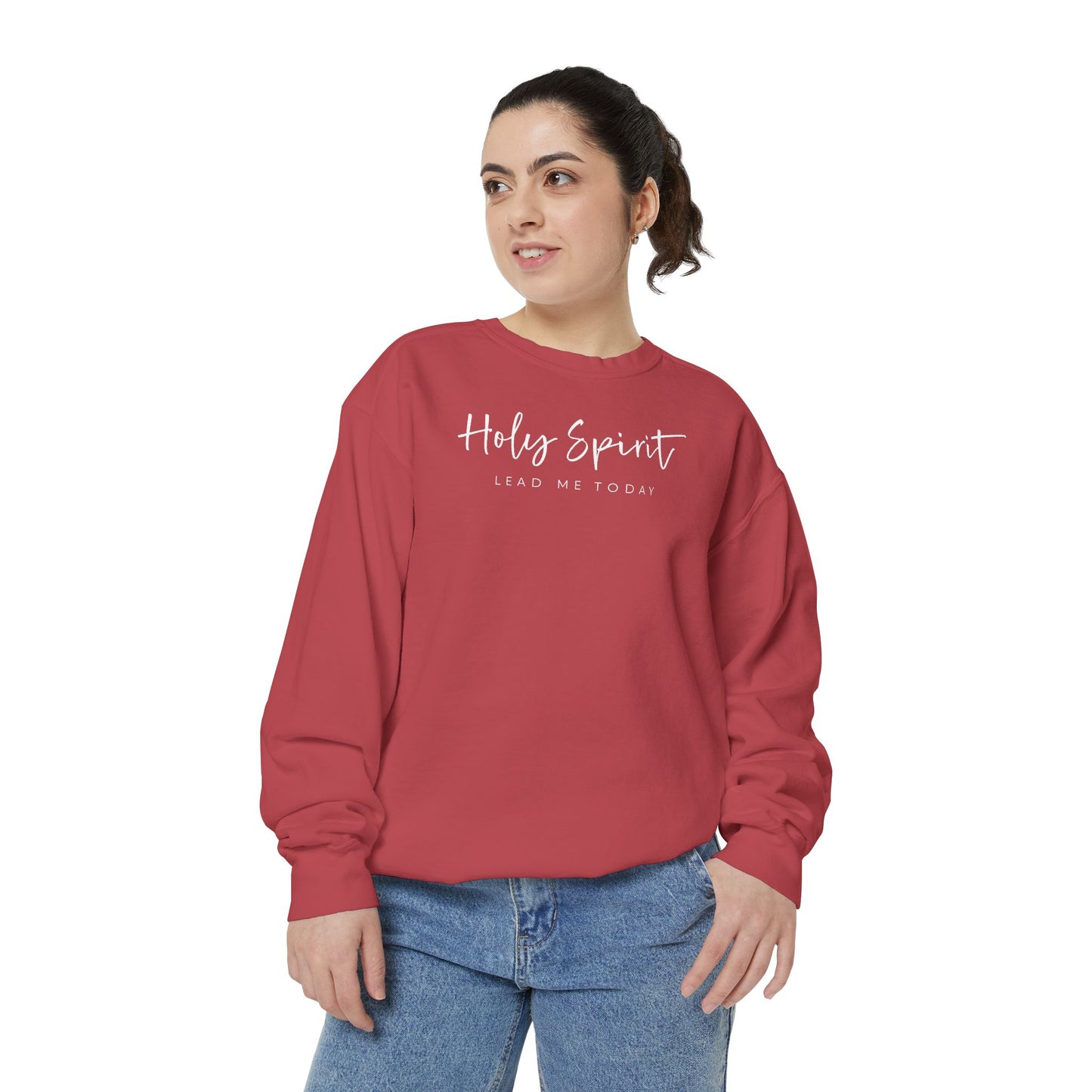 Comfort Colors Holy Spirit Sweatshirt, Spiritual Clothing, Faith-Based Apparel, Cozy Gift for Believers, Comfortable Everyday Wear