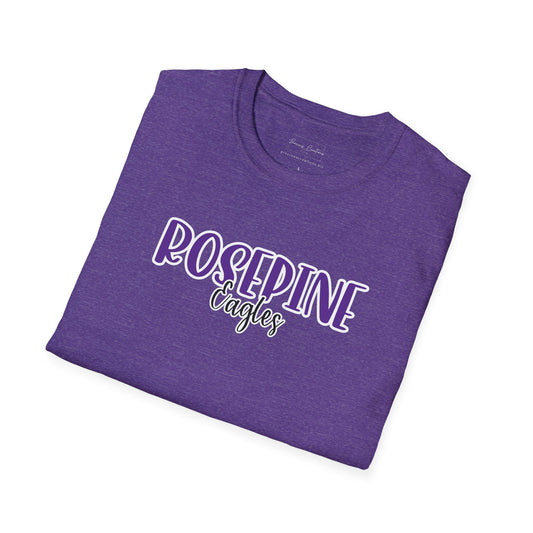 Gildan Rosepine Eagles Style 2 Unisex Softstyle T-Shirt, Cute Graphic Tee, Team Spirit Shirt, Casual Wear, Gift for Fans