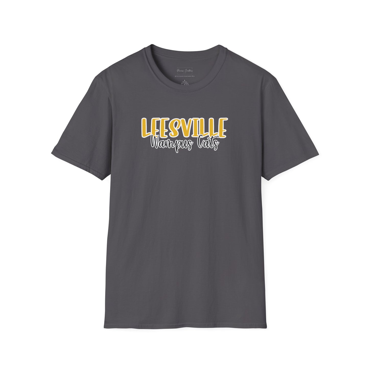 Copy of Gildan Leesville Wampus Cats Style 2 Unisex Softstyle T-Shirt, Cute Graphic Tee, Team Spirit Shirt, Casual Wear, Gift for Fans