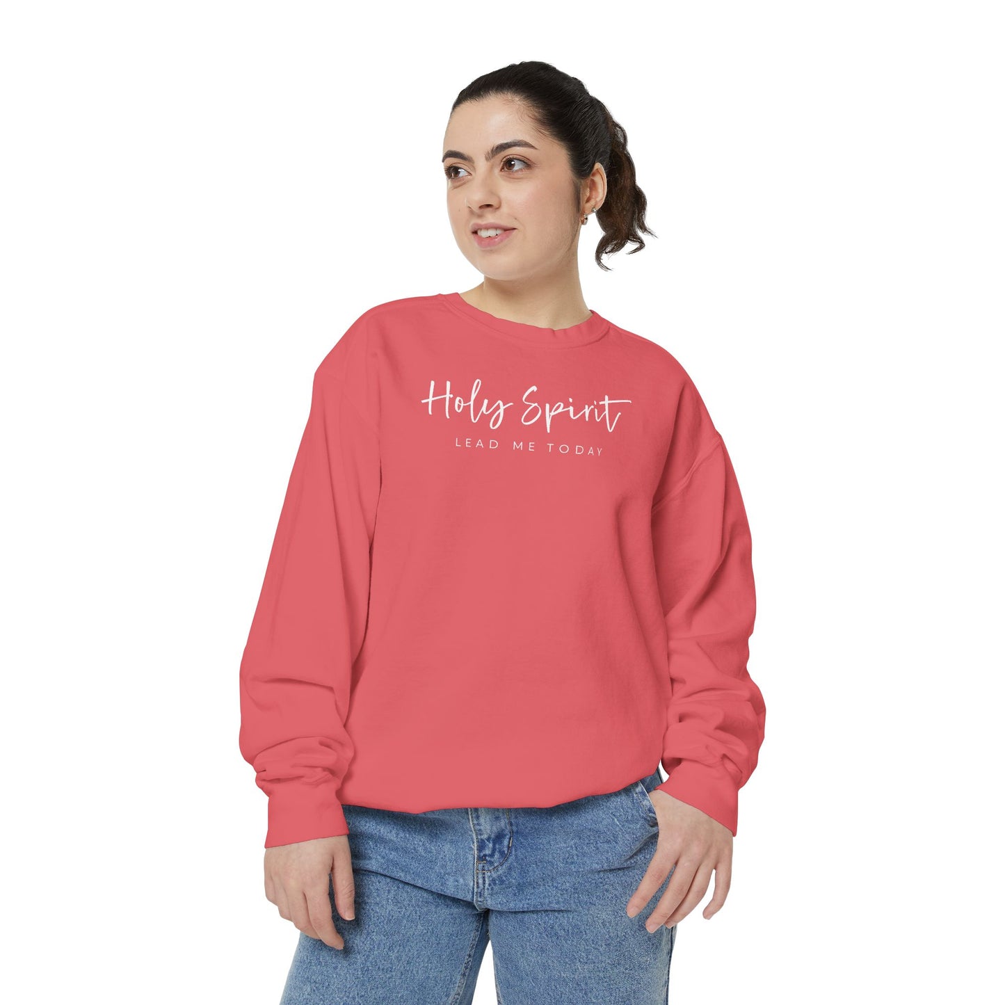Comfort Colors Holy Spirit Sweatshirt, Spiritual Clothing, Faith-Based Apparel, Cozy Gift for Believers, Comfortable Everyday Wear
