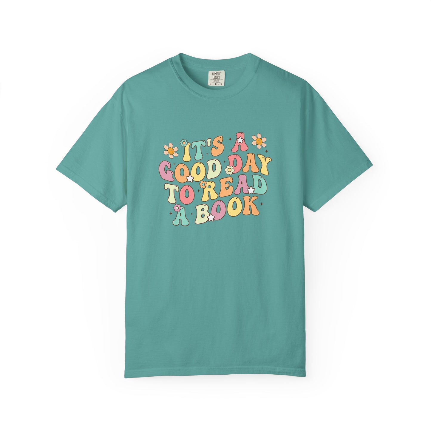 Comfort Colors Unisex Teacher It's a Good Day to Read a Book T-Shirt - Perfect for Teachers, Back to School, Gifts, Classroom Apparel, Casual Wear