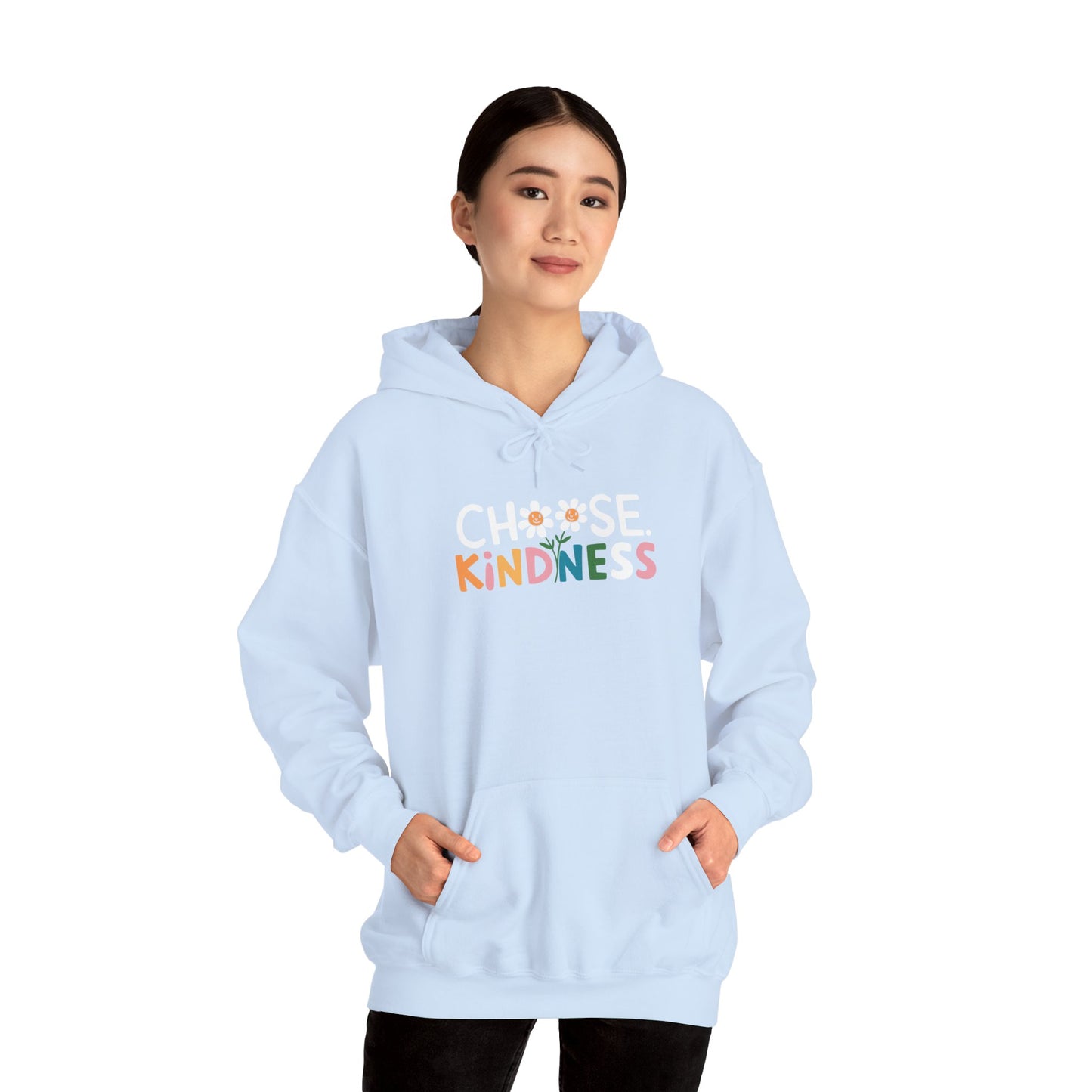 Gildan Choose Kindness Hoodie, Comfortable Sweatshirt, Gift for Friends, Inspirational Apparel, Cozy Layering