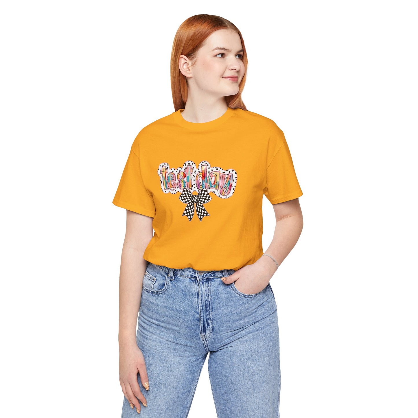 Bella + Canvas Test Day Short Sleeve Tee, Fun Gift, Party Attire, Unisex Shirt, Casual Wear, Summer Style