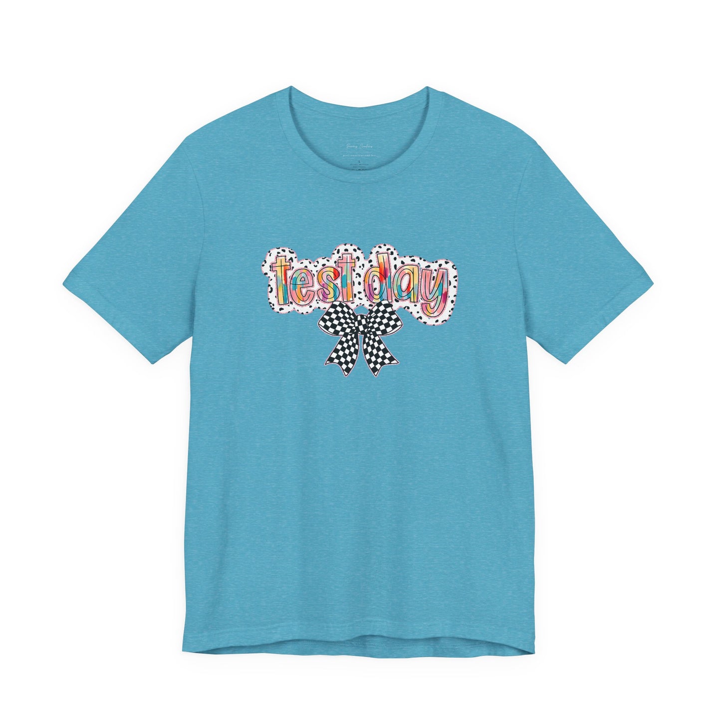 Bella + Canvas Test Day Short Sleeve Tee, Fun Gift, Party Attire, Unisex Shirt, Casual Wear, Summer Style