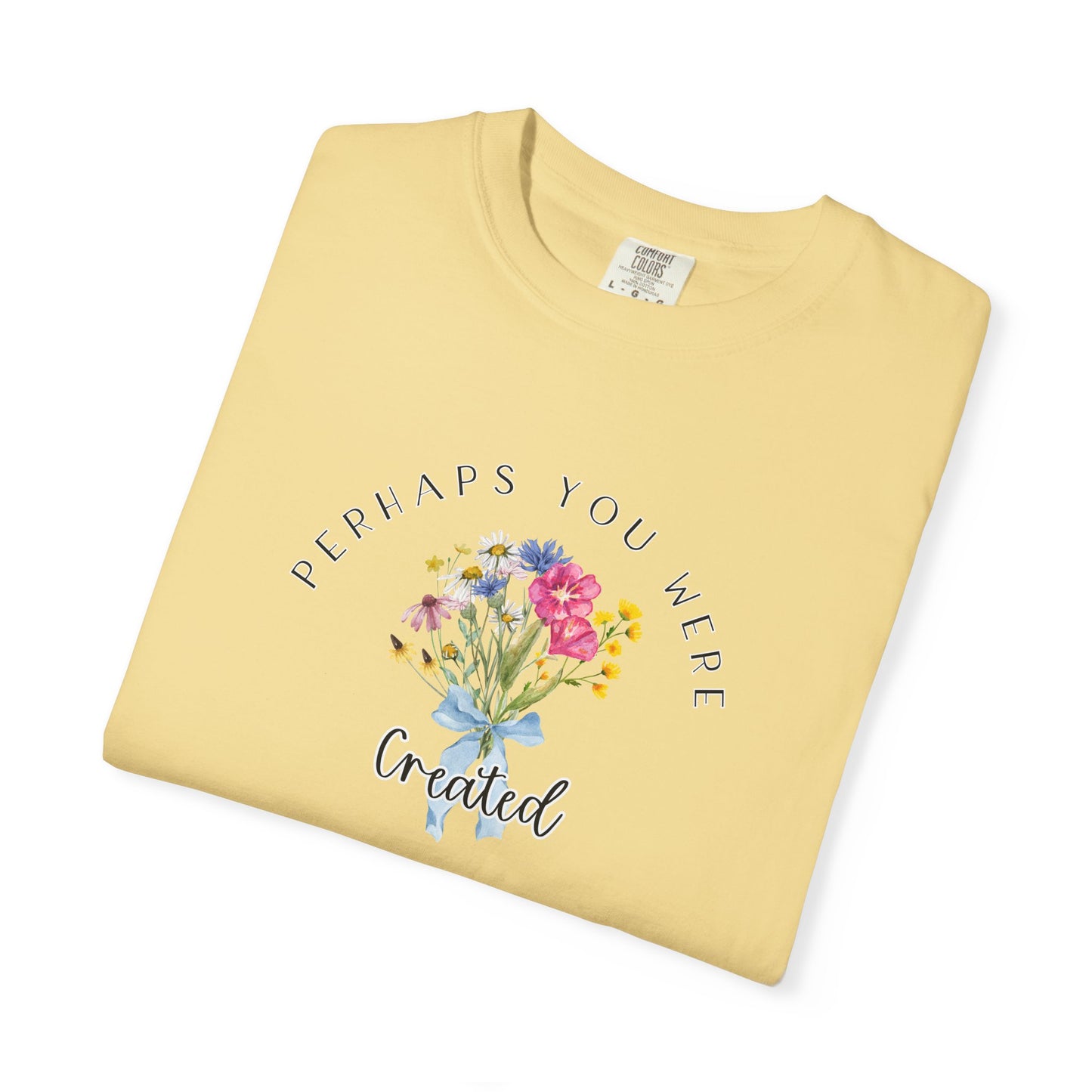 Comfort Colors Esther 4:14 Light colors Inspirational Floral T-Shirt, Unisex Garment-Dyed Tee, Perfect Gift, Spiritual Apparel, Thoughtful Quote Shirt, Everyday Wear