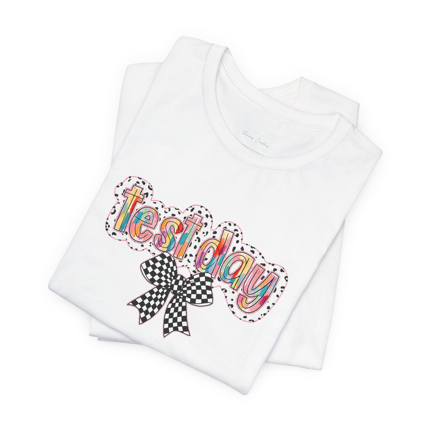 Bella + Canvas Test Day Short Sleeve Tee, Fun Gift, Party Attire, Unisex Shirt, Casual Wear, Summer Style
