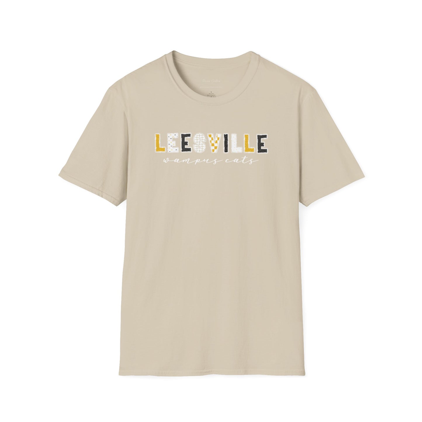Copy of Gildan Leesville Wampus Cats Unisex Softstyle T-Shirt, Cute Graphic Tee, Team Spirit Shirt, Casual Wear, Gift for Fans