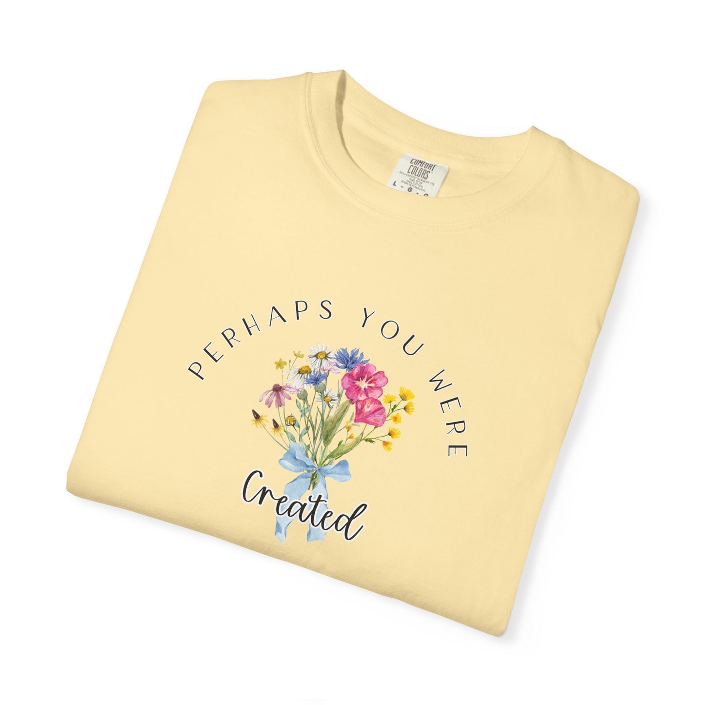 Comfort Colors Esther 4:14 Light colors Inspirational Floral T-Shirt, Unisex Garment-Dyed Tee, Perfect Gift, Spiritual Apparel, Thoughtful Quote Shirt, Everyday Wear