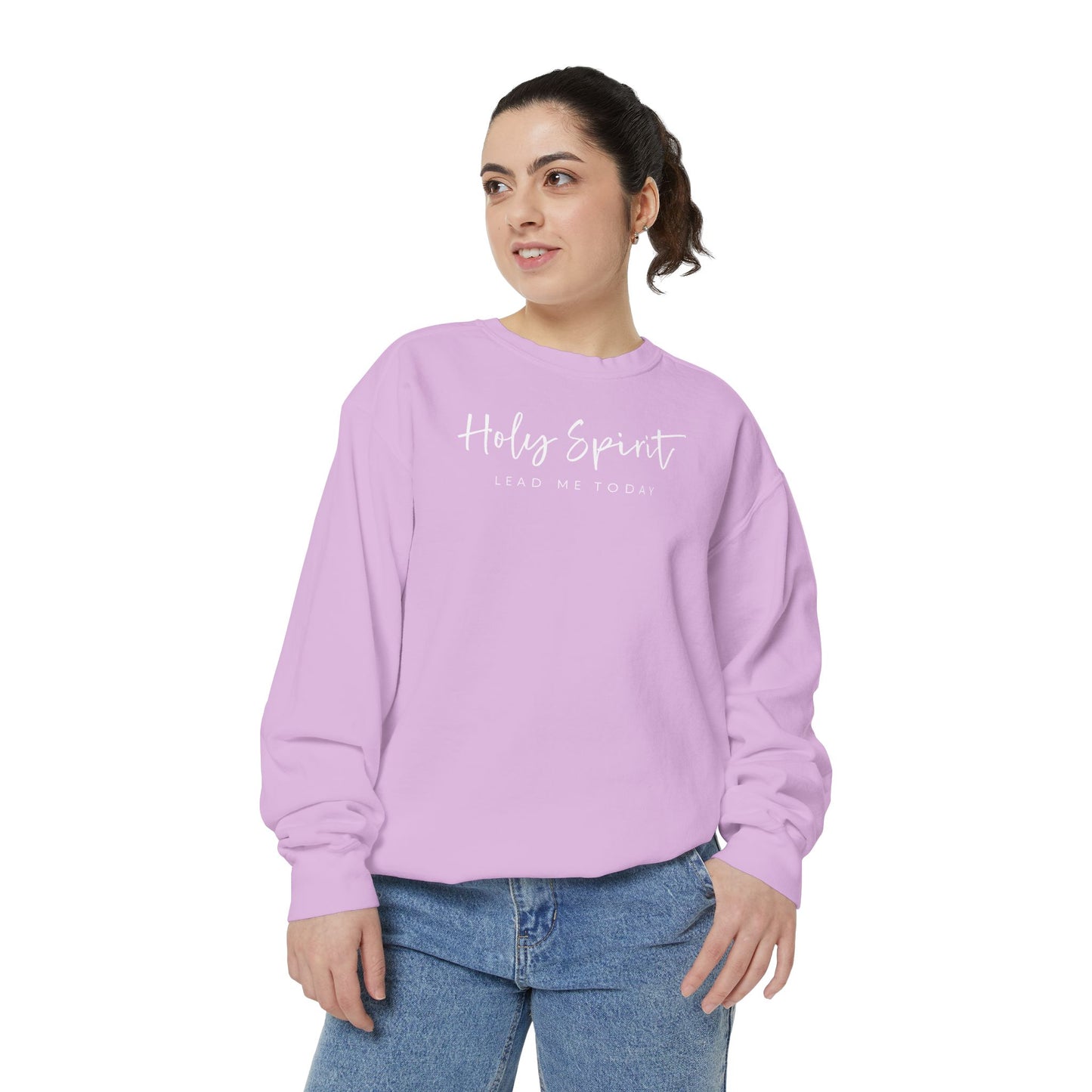 Comfort Colors Holy Spirit Sweatshirt, Spiritual Clothing, Faith-Based Apparel, Cozy Gift for Believers, Comfortable Everyday Wear