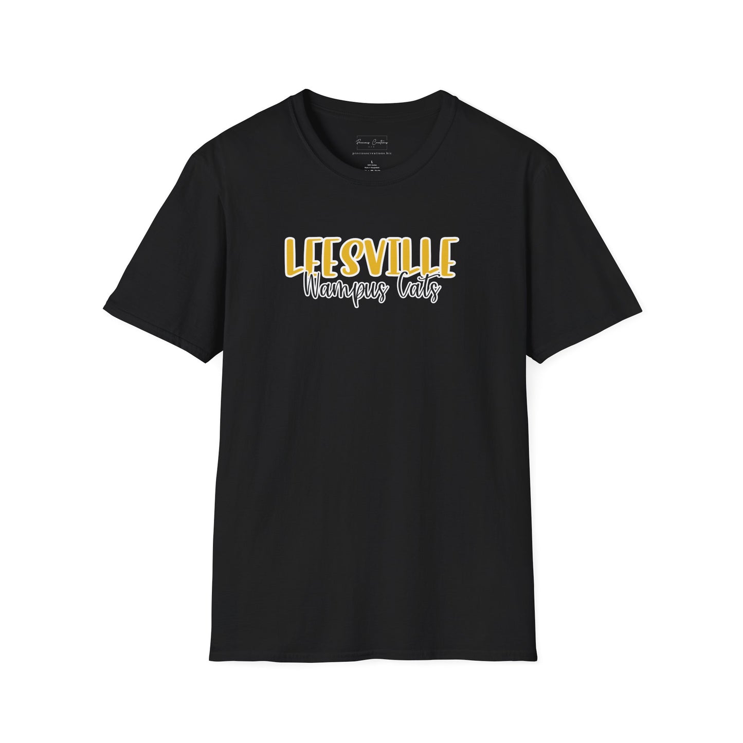 Copy of Gildan Leesville Wampus Cats Style 2 Unisex Softstyle T-Shirt, Cute Graphic Tee, Team Spirit Shirt, Casual Wear, Gift for Fans