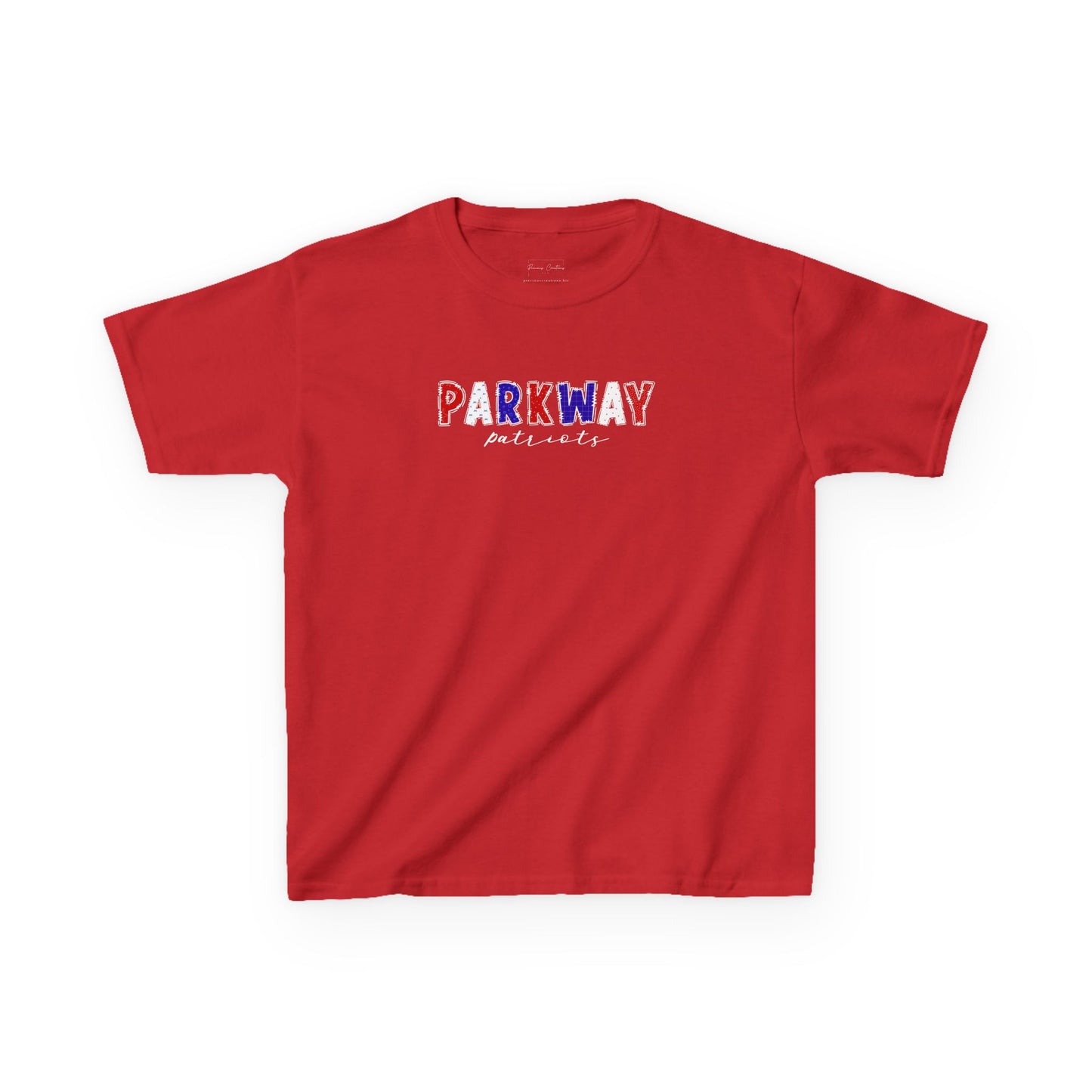 Gildan Kids Heavy Cotton Tee with Parkway Patriots Design, Cute Children's T-Shirt, School Spirit Apparel, Gift for Young Fans, Sporty Kids Wear