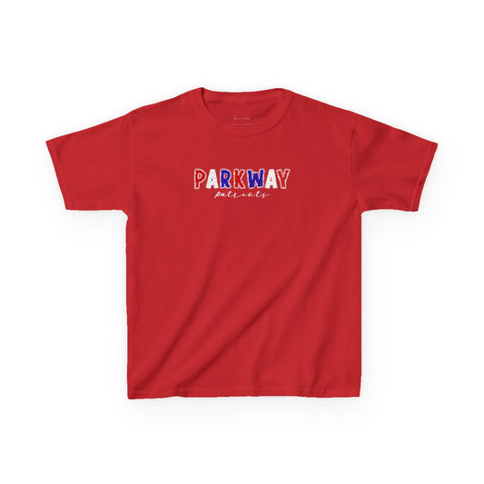 Gildan Kids Heavy Cotton Tee with Parkway Patriots Design, Cute Children's T-Shirt, School Spirit Apparel, Gift for Young Fans, Sporty Kids Wear