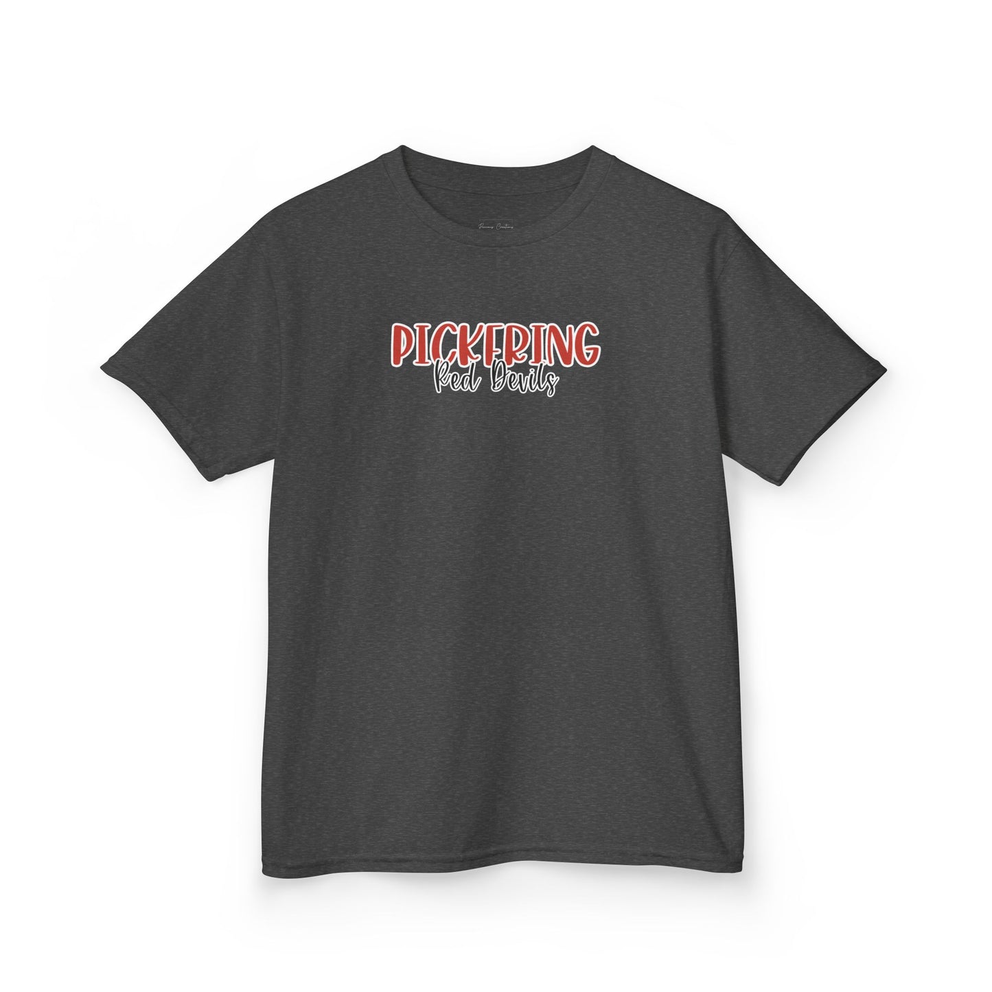 Gildan Kids Heavy Cotton Tee with Pickering Style 2 Design, Cute Children's T-Shirt, School Spirit Apparel, Gift for Young Fans, Sporty Kids Wear