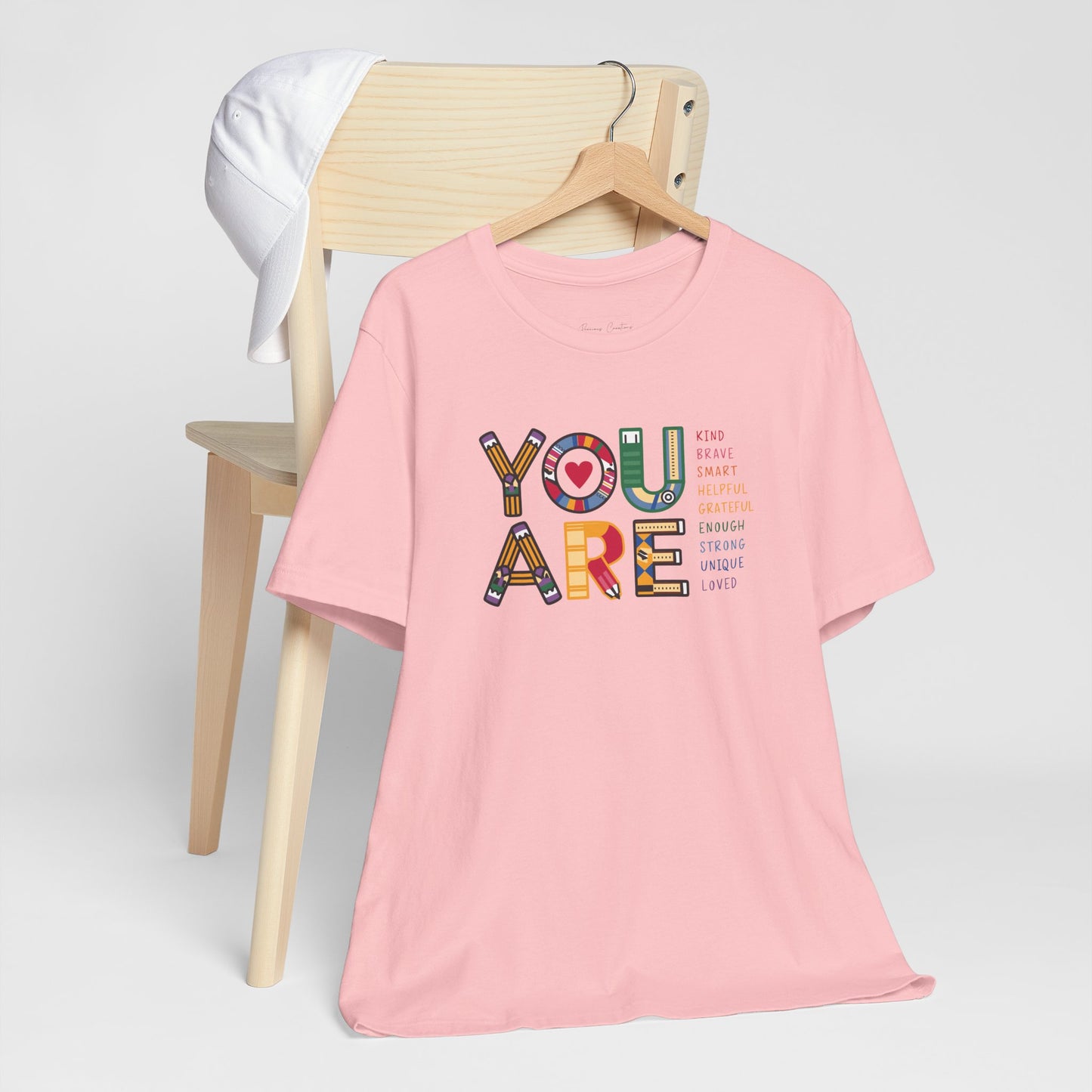 Bella + Canvas Teacher Tee, Unisex Jersey Short Sleeve Tee, Comfortable, You are Affirmations