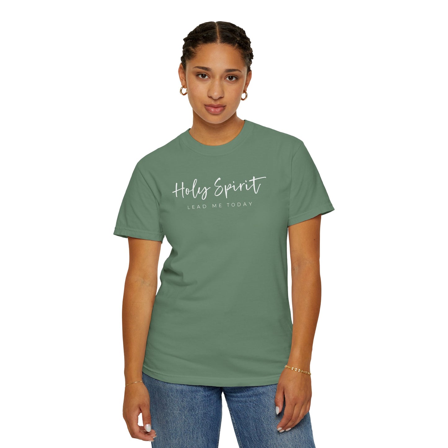 Comfort Colors Holy Spirit Unisex Garment-Dyed T-Shirt - Faith-Based Apparel for Everyday Wear, Spiritual Gift, Christian Tee, Inspirational Clothing