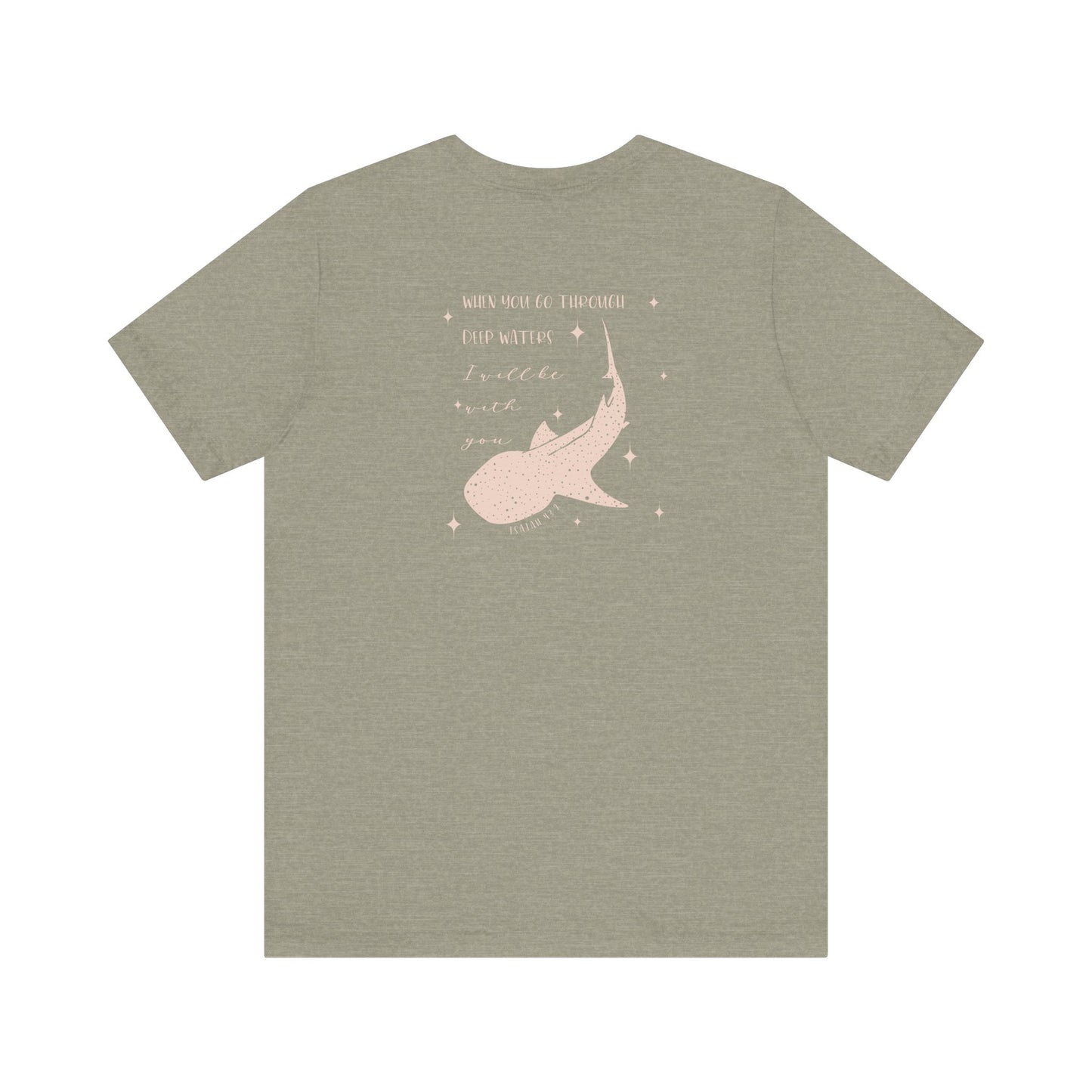 Gordy Fundraiser - Bella + Canvas Isaiah 43:2 Unisex Tee, Inspirational Quote, Casual Wear, Gift for Nature Lovers, Eco-Friendly, Everyday Comfort
