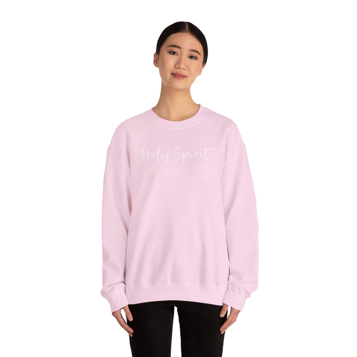 Gildan Comfortable Unisex Crewneck Sweatshirt - "Holy Spirit Lead Me Today" - Faithful Gift, Cozy Wear, Inspirational Apparel, Spiritual [...]