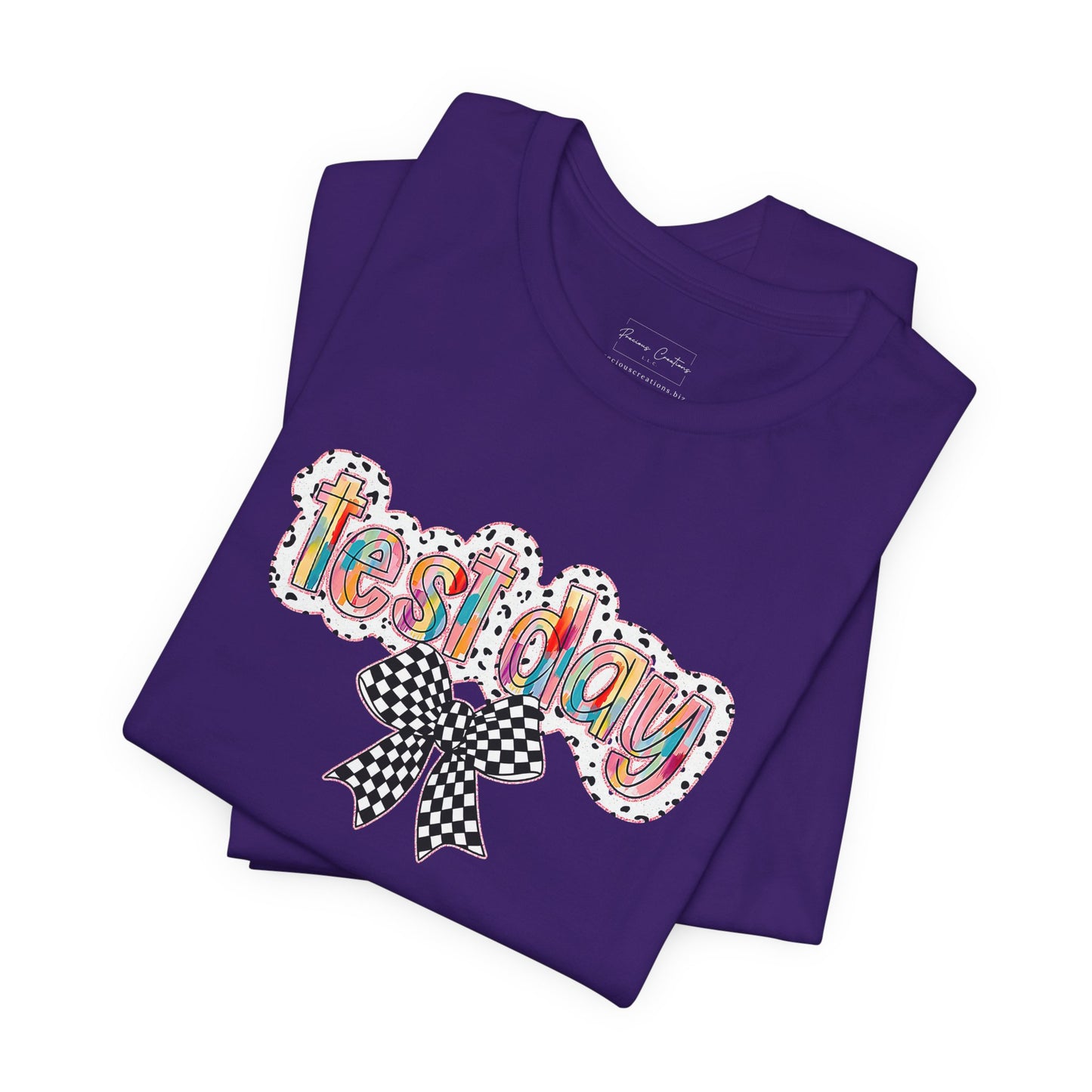Bella + Canvas Test Day Short Sleeve Tee, Fun Gift, Party Attire, Unisex Shirt, Casual Wear, Summer Style