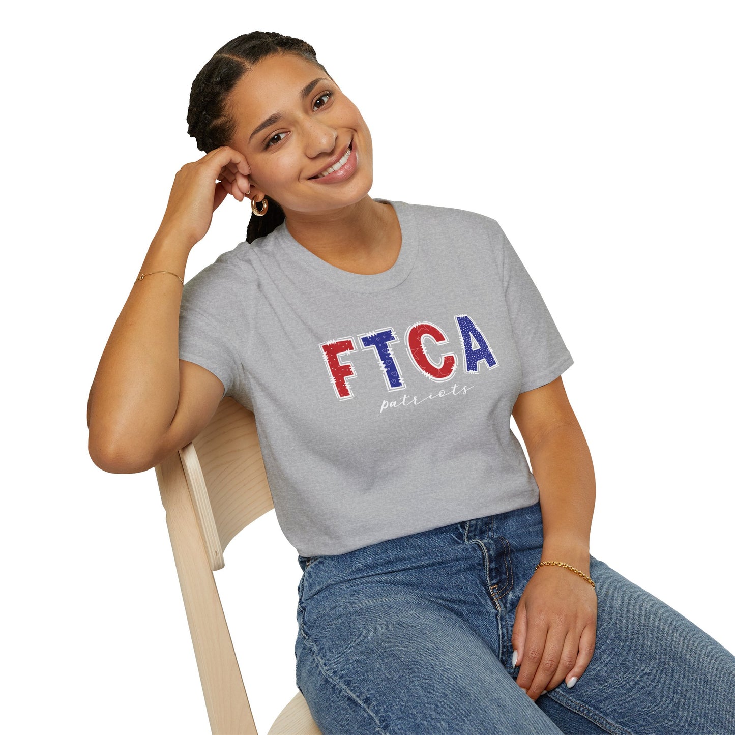 Gildan Faith Training Christian Academy Patriots Unisex Softstyle T-Shirt, Cute Graphic Tee, Team Spirit Shirt, Casual Wear, Gift for Fans