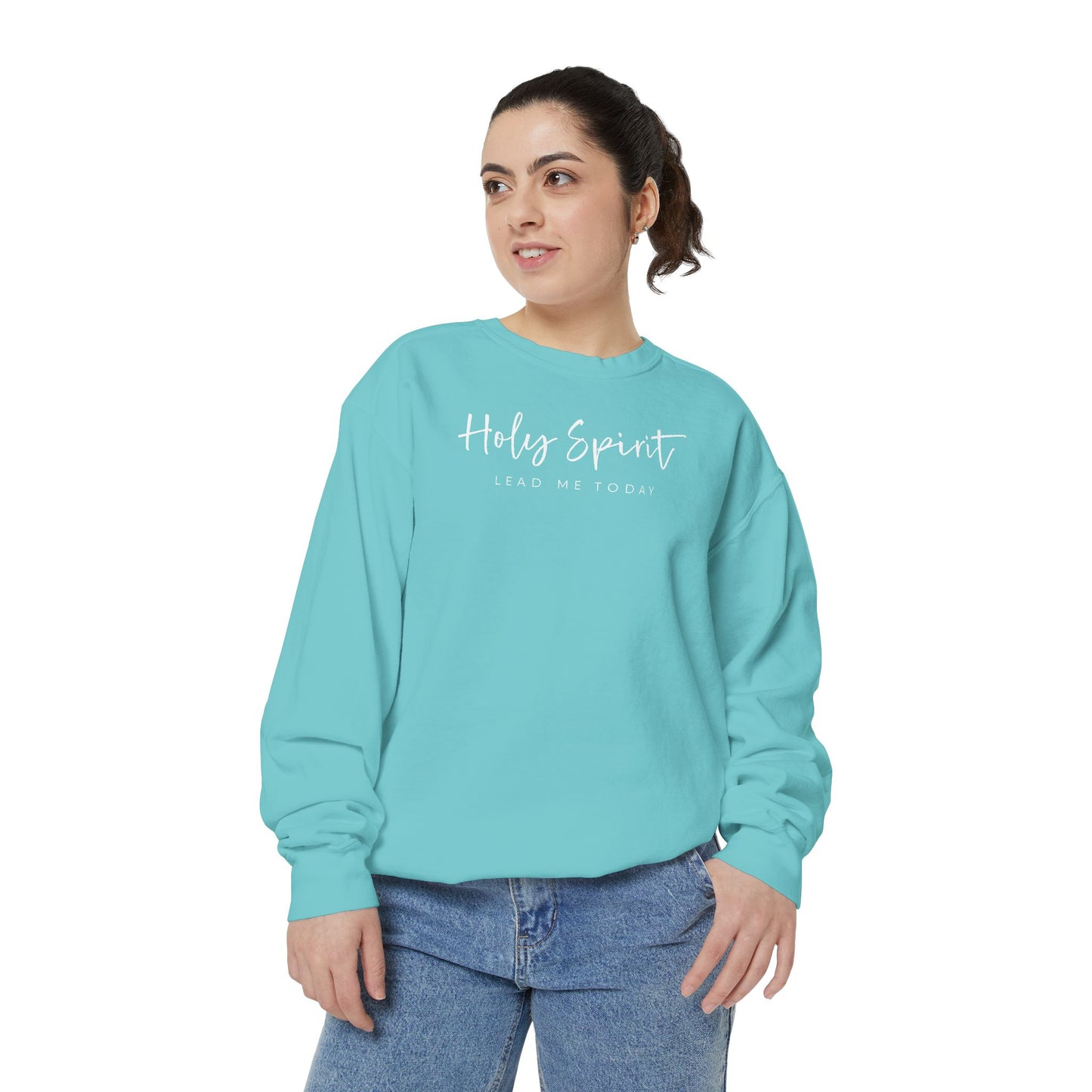 Comfort Colors Holy Spirit Sweatshirt, Spiritual Clothing, Faith-Based Apparel, Cozy Gift for Believers, Comfortable Everyday Wear