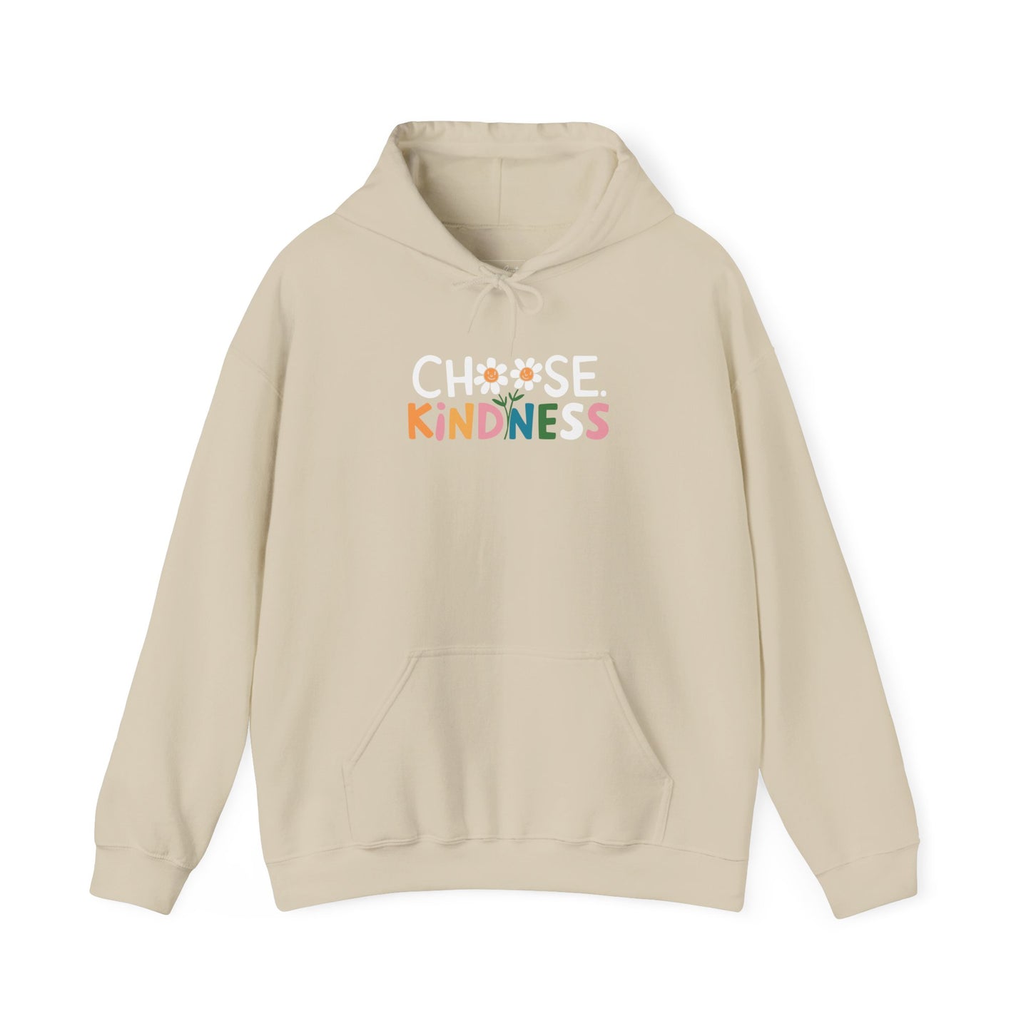 Gildan Choose Kindness Hoodie, Comfortable Sweatshirt, Gift for Friends, Inspirational Apparel, Cozy Layering