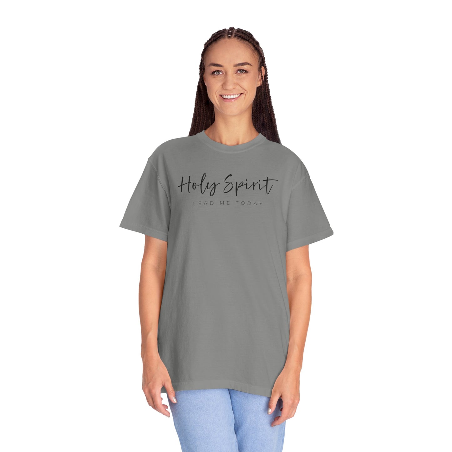 Comfort Colors Holy Spirit Unisex Garment-Dyed T-Shirt - Faith-Based Apparel for Everyday Wear, Spiritual Gift, Christian Tee, Inspirational Clothing