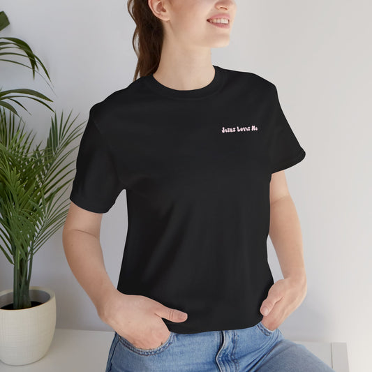 Bella + Canvas Unisex Christian Tee - Jesus Loves Me Short Sleeve Shirt, Faith-Based Gift, Casual Wear, Bible Verse T-Shirt, Perfect for Church Events