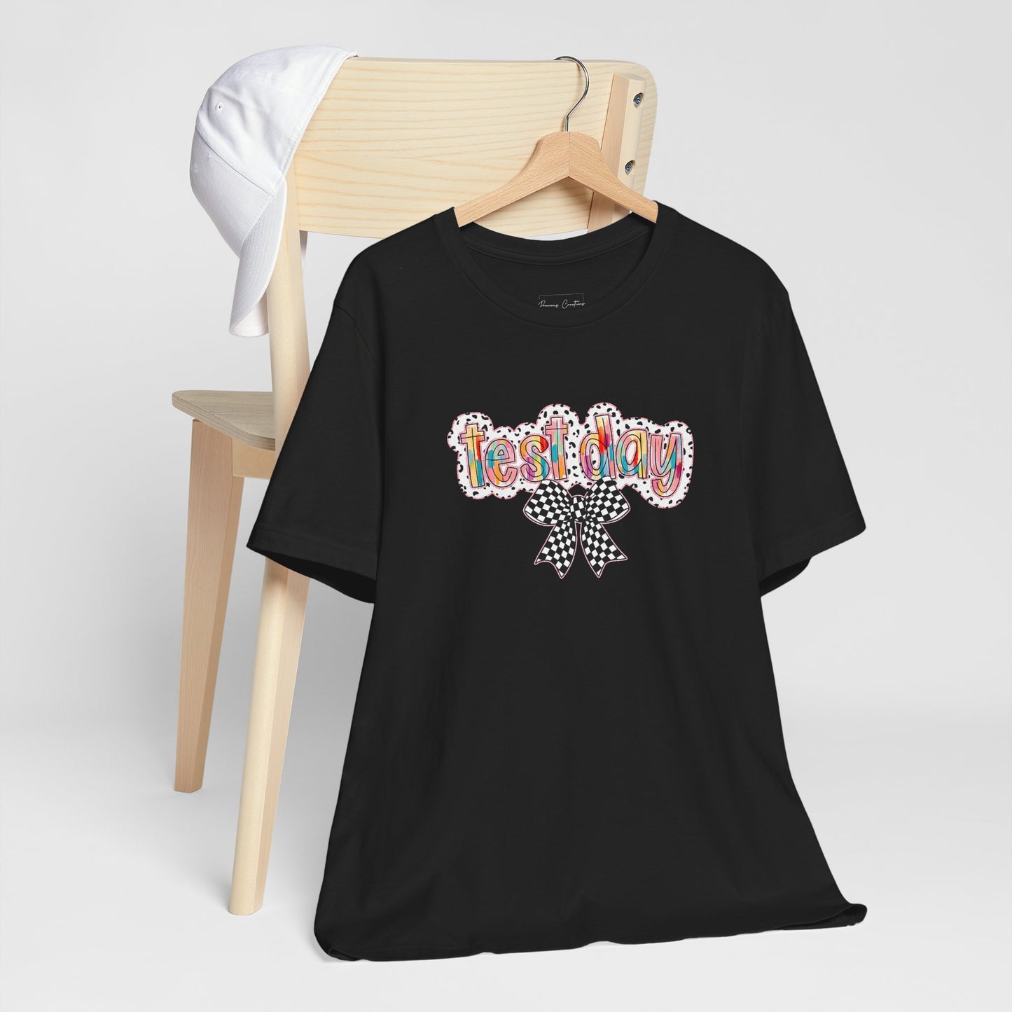 Bella + Canvas Test Day Short Sleeve Tee, Fun Gift, Party Attire, Unisex Shirt, Casual Wear, Summer Style