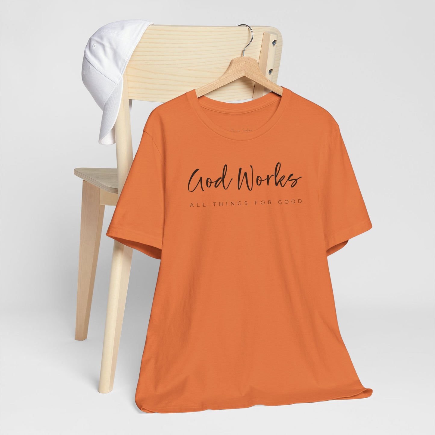 Bella + Canvas Inspirational Graphic Tee - God Works, Faith-Based Shirt, Casual Wear, Gift for Believers, Christian Apparel, Everyday Comfort