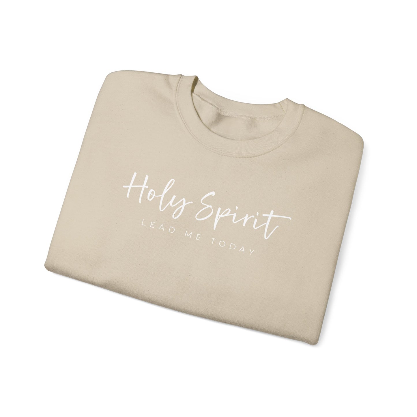 Gildan Comfortable Unisex Crewneck Sweatshirt - "Holy Spirit Lead Me Today" - Faithful Gift, Cozy Wear, Inspirational Apparel, Spiritual [...]