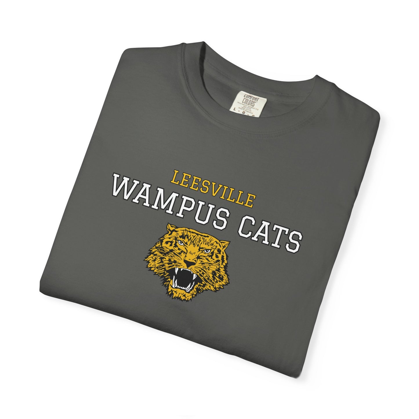 Comfort Colors Wampus Cats Unisex Garment-Dyed T-shirt, School Spirit Tee, Casual Wear, Unique Gift, School Apparel, Fan Merchandise