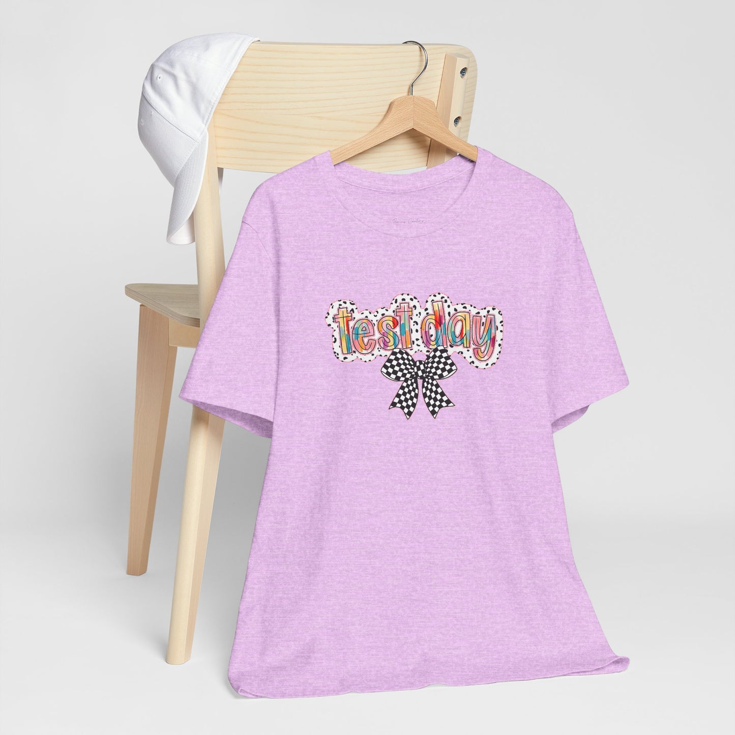 Bella + Canvas Test Day Short Sleeve Tee, Fun Gift, Party Attire, Unisex Shirt, Casual Wear, Summer Style