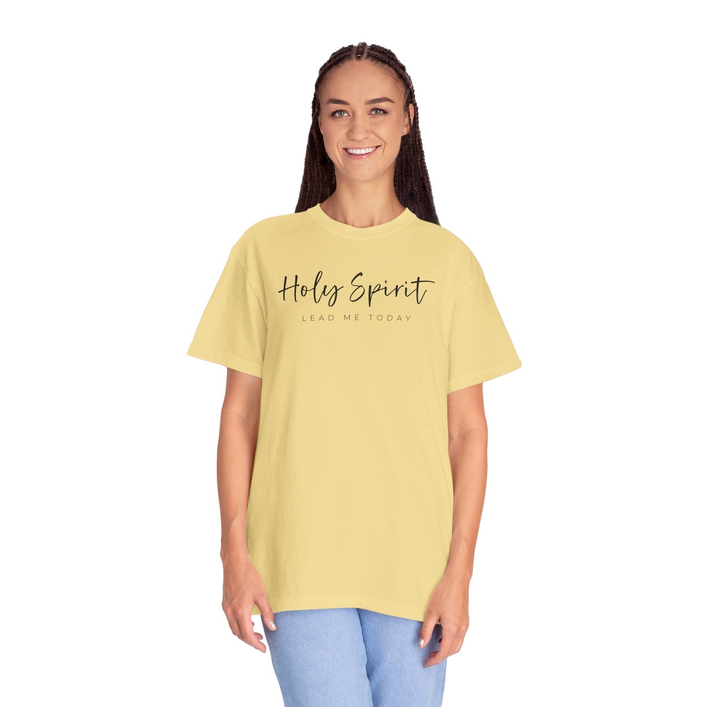 Comfort Colors Holy Spirit Unisex Garment-Dyed T-Shirt - Faith-Based Apparel for Everyday Wear, Spiritual Gift, Christian Tee, Inspirational Clothing