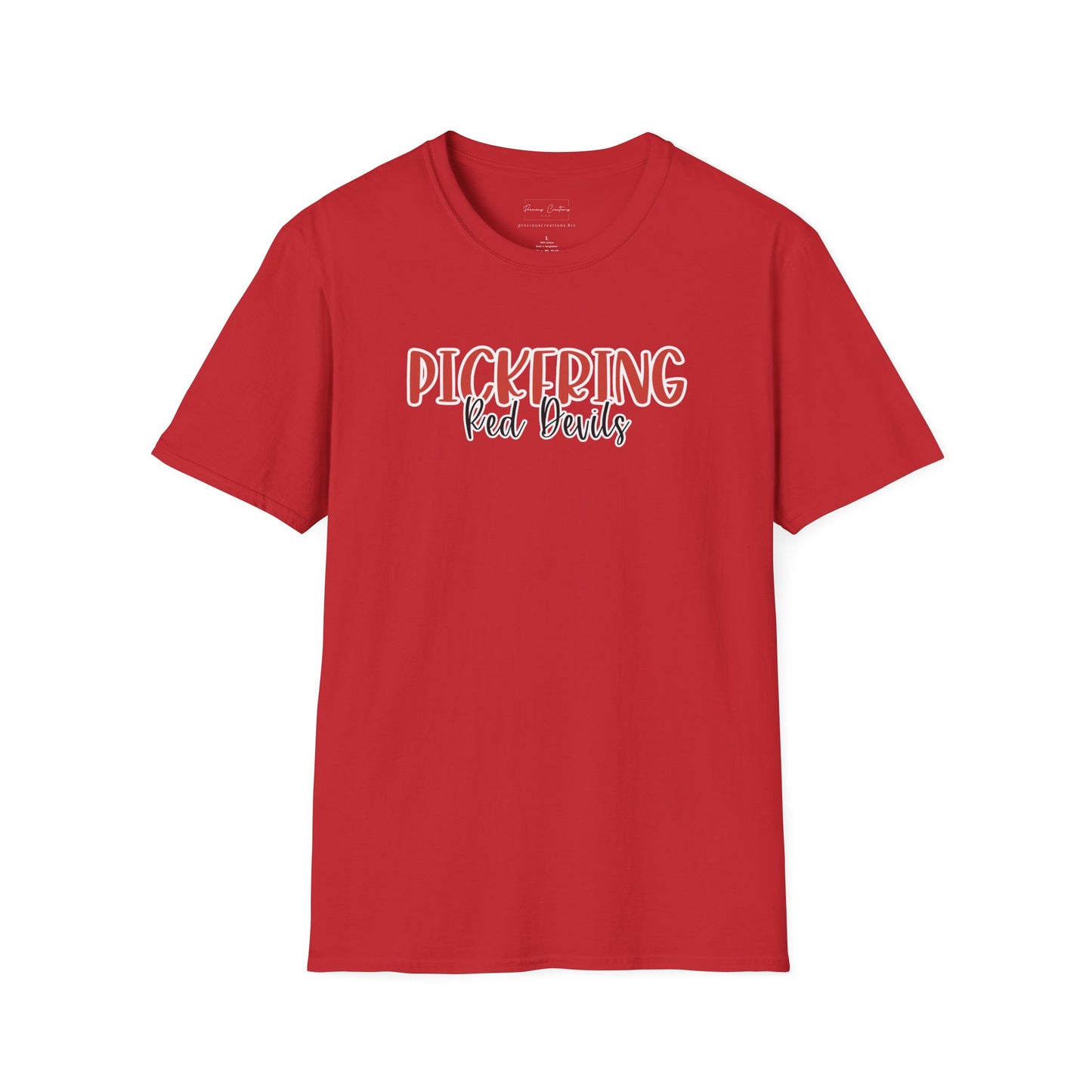 Gildan Pickering Style 2 Unisex Softstyle T-Shirt, Cute Graphic Tee, Team Spirit Shirt, Casual Wear, Gift for Fans