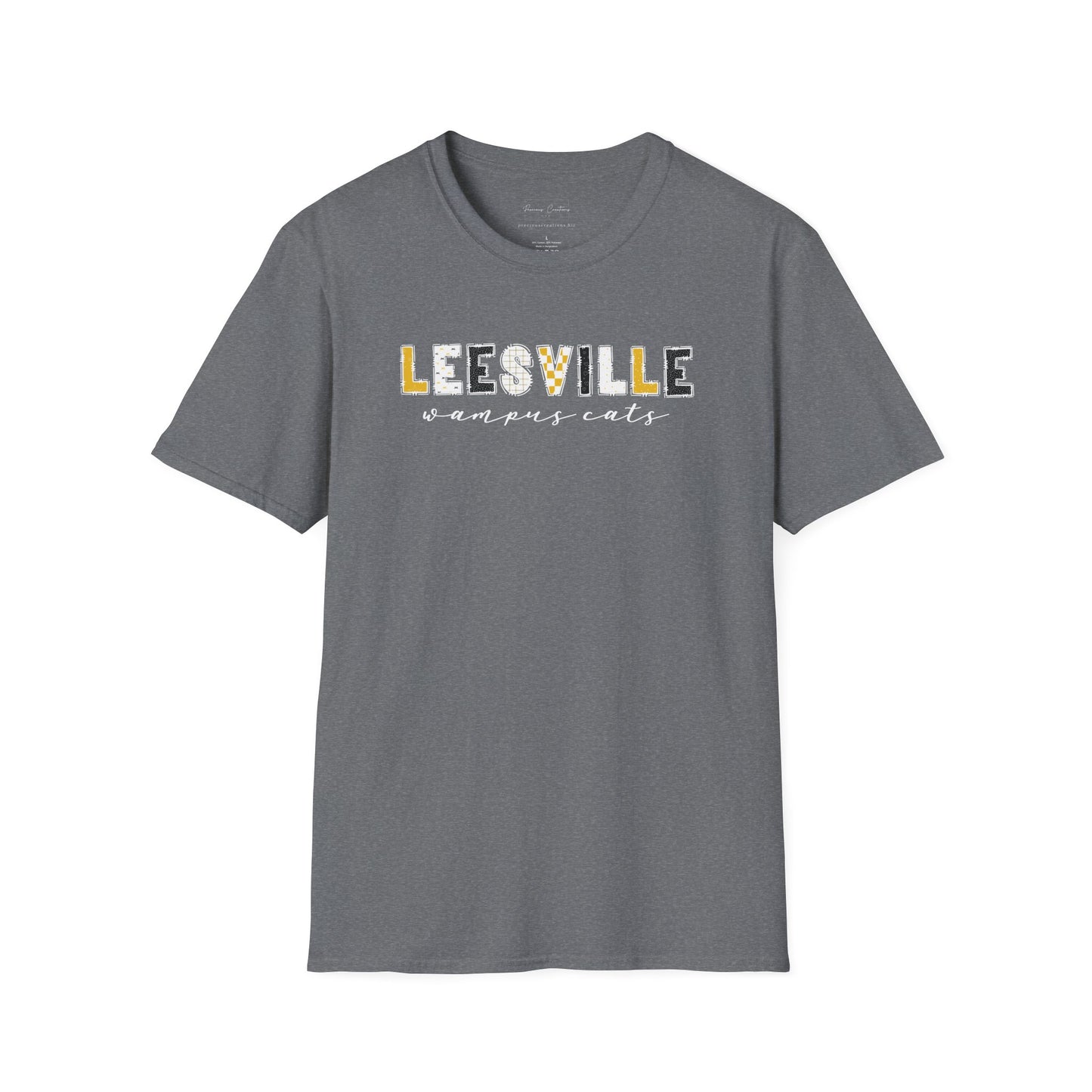 Copy of Gildan Leesville Wampus Cats Unisex Softstyle T-Shirt, Cute Graphic Tee, Team Spirit Shirt, Casual Wear, Gift for Fans