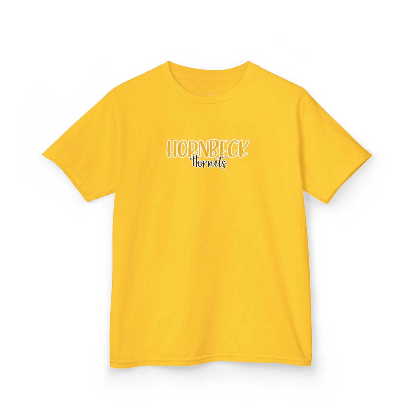 Gildan Kids Heavy Cotton Tee with Hornbeck Hornets Style 2 Design, Cute Children's T-Shirt, School Spirit Apparel, Gift for Young Fans, Sporty Kids Wear