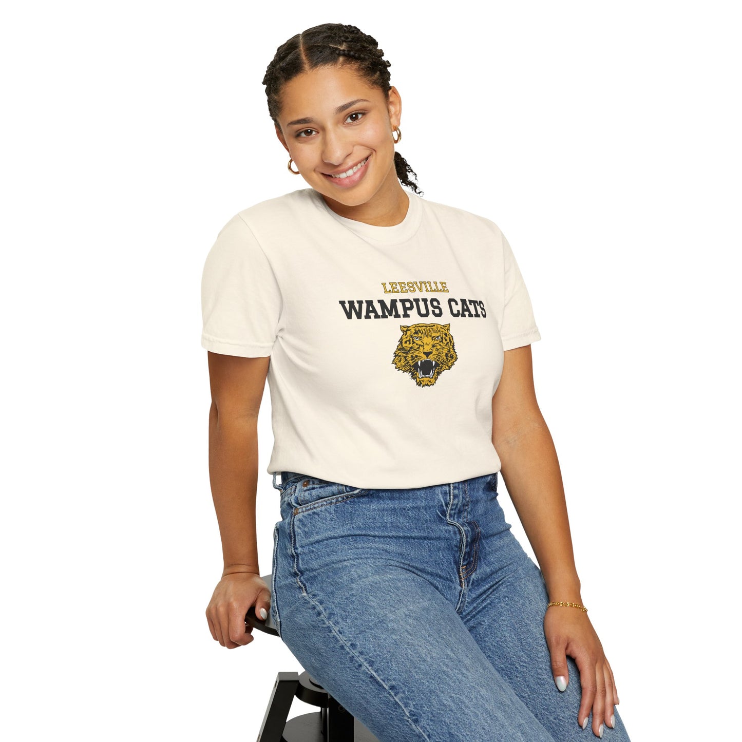 Comfort Colors Wampus Cats Unisex Garment-Dyed T-shirt, School Spirit Tee, Casual Wear, Unique Gift, School Apparel, Fan Merchandise