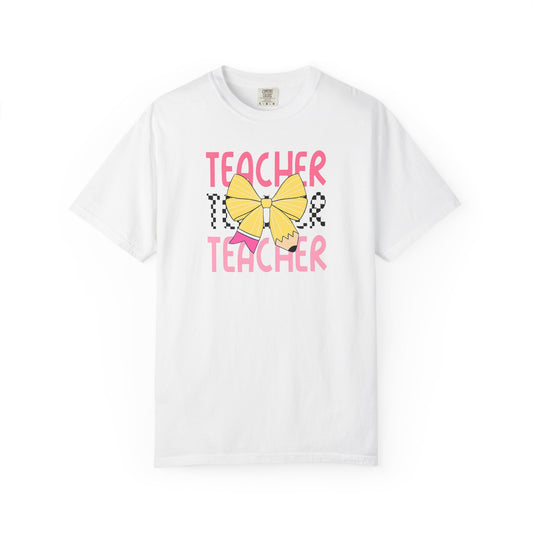 Comfort Colors Teacher  T-Shirt, Gift for Educators, Unisex Garment-Dyed Tee, Back to School Shirt, Fun Teacher Apparel