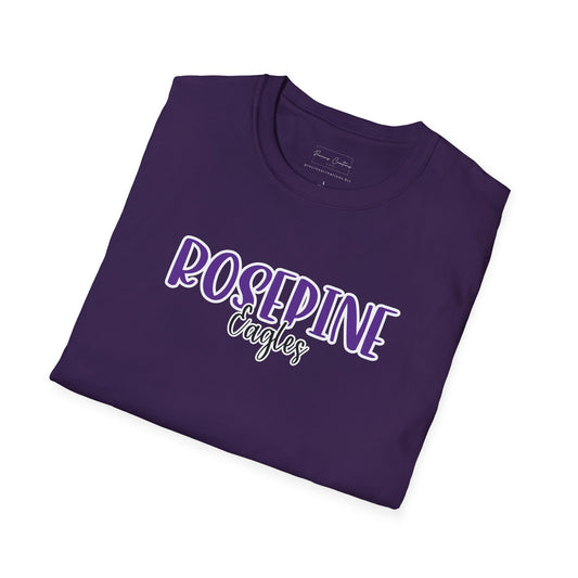 Gildan Rosepine Eagles Style 2 Unisex Softstyle T-Shirt, Cute Graphic Tee, Team Spirit Shirt, Casual Wear, Gift for Fans