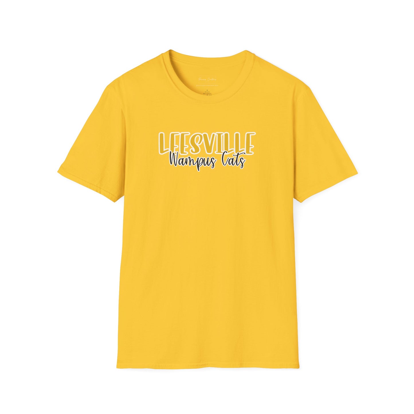 Copy of Gildan Leesville Wampus Cats Style 2 Unisex Softstyle T-Shirt, Cute Graphic Tee, Team Spirit Shirt, Casual Wear, Gift for Fans