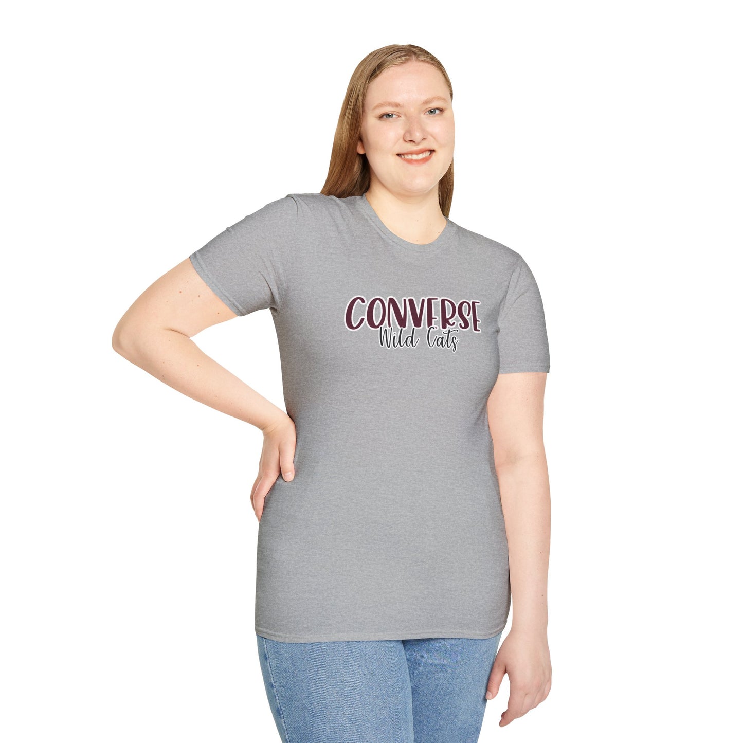 Gildan Converse Wildcats Style 2 Unisex Softstyle T-Shirt, Cute Graphic Tee, Team Spirit Shirt, Casual Wear, Gift for Fans