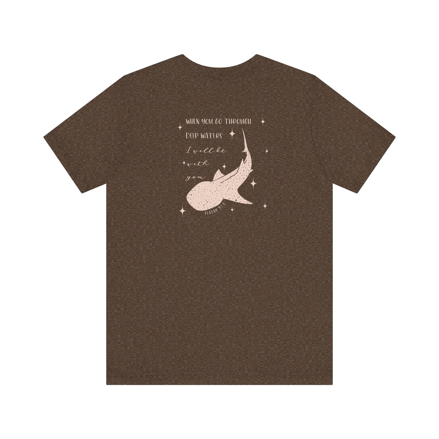 Gordy Fundraiser - Bella + Canvas Isaiah 43:2 Unisex Tee, Inspirational Quote, Casual Wear, Gift for Nature Lovers, Eco-Friendly, Everyday Comfort